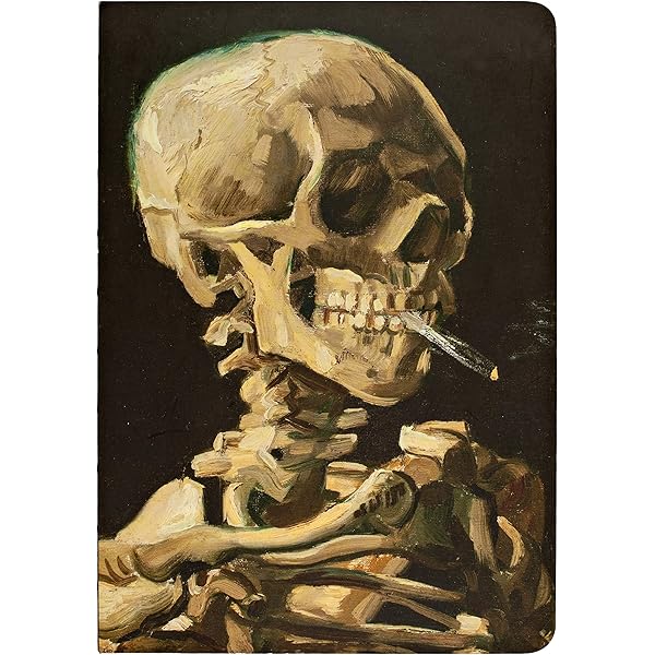 Skull on book アクリル原画 Amazon.com: teNeues - A5 Notebook: Head of a Skeleton with a
